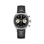 Hamilton American Classic Intra-Matic Chronograph H Black Leather Strap Watch Product Image