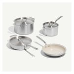 CeramiClad 2.0 7pc Non Stick Cookware Set Sand w/ Stainless Handles Product Image
