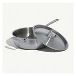 5qt Stainless Clad Saucier w/ Lid Stainless Handles Product Image