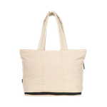 CALPAK Luka Expandable Laptop Tote Oatmeal Product Image