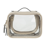 CALPAK Small Clear Cosmetics Case Stone Product Image