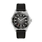 Mens Marine Star Series B Automatic Silver & Black HNBR Rubber Strap Black Dial Product Image