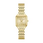 Ladies Sutton Square Gold-Tone Stainless Steel Watch Champagne Dial Product Image