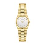 Ladies Super Seville Mini Gold-Tone Stainless Steel Watch Silver Dial Product Image