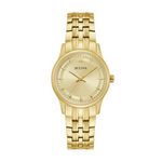 Ladies Corporate Exclusive Gold-Tone Stainless Steel Watch Champagne Dial Product Image