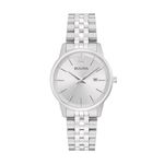 Ladies Corporate Exclusive Classic Silver-Tone Stainless Steel Watch Silver Dial Product Image