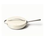 3qt Nonstick Ceramic Saute Pan w/ Lid, Cream Product Image