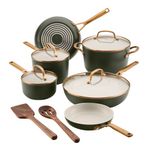 Design Series 12pc Hard-Anodized Ceramic Induction Cookware Set Evergreen Product Image