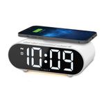 Dual Alarm Clock w/ Fast Wireless Charging and Nightlight Product Image
