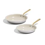 CeramiClad 2.0 2pc Non Stick Frying Pan Set w/ Antique Brass Handle - 10" & 12" Product Image