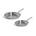 Stainless Clad 2pc Frying Pan Set w/ Stainless Handle - 10" & 12" Product Image