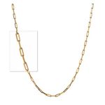 Delicate Paperclip Link Chain -16" Long Gold Product Image