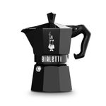 Moka Express Exclusive 3 Cup Stovetop Espresso Maker Black Product Image