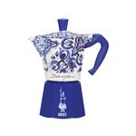 Moka Dolce & Gabbana 6 Cup Stovetop Espresso Maker Blu Mediterraneo Product Image