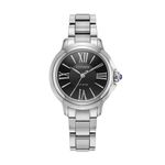 Ladies Citizen L Ceci Eco-Drive Silver-Tone Stainless Steel Watch Black Dial Product Image