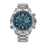 Mens Promaster Navihawk A-T Eco-Drive Stainless Steel Watch Blue Dial Product Image