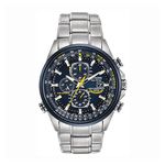 Mens Blue Angels World Chronograph A-T Stainless Steel Watch Navy Blue Dial Product Image