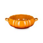 4qt Pumpkin Stoneware Serving Bowl Persimmon Product Image