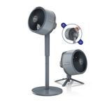 FlexBreeze Pedestal & Tabletop Indoor/Outdoor Fan w/ InstaCool Mist Gray Product Image