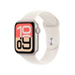 Apple Watch SE 3 GPS 44mm Starlight Aluminum Case with Starlight Sport Band - S/M Product Image
