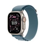 Apple Watch Ultra 3 GPS + Cellular 49mm Natural Titanium Case with Light Blue Alpine Loop - Medium Product Image