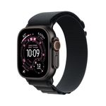 Apple Watch Ultra 3 GPS + Cellular 49mm Black Titanium Case with Black Alpine Loop - Large Product Image