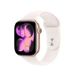 Apple Watch Series 11 GPS 46mm Rose Gold Aluminum Case with Light Blush Sport Band - S/M Product Image