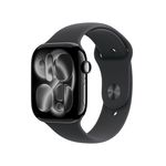 Apple Watch Series 11 GPS + Cellular 46mm Jet Black Aluminum Case with Black Sport Band - M/L Product Image