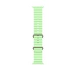 49mm Neon Green Ocean Band - Natural Titanium Finish Product Image