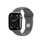 Apple Watch Series 11 GPS + Cellular 42mm Natural Titanium Case with Stone Gray Sport Band - S/M Product Image