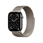 Apple Watch Series 11 GPS + Cellular 46mm Natural Titanium Case with Natural Milanese Loop - S/M Product Image