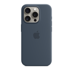 iPhone 15 Pro Silicone Case with MagSafe - Storm Blue Product Image
