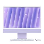 24-inch iMac with Retina 4.5K display: Apple M4 chip with 10-core CPU and 10-core GPU, 256GB SSD - Purple Product Image