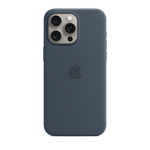 iPhone 15 Pro Max Silicone Case with MagSafe - Storm Blue Product Image