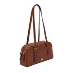Danni Leather Shoulder Bag, Brown Product Image