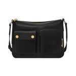 Maysen Leather Crossbody Bag Black Product Image