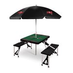 Picnic Table Portable Folding Table w/ Seats & Umbrella - Tampa Bay Buccaneers Black Product Image