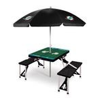 Picnic Table Portable Folding Table w/ Seats & Umbrella - Miami Dolphins Black Product Image