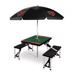 Picnic Table Portable Folding Table w/ Seats & Umbrella - Chicago Bears Black Product Image