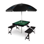 Picnic Table Portable Folding Table w/ Seats & Umbrella - Carolina Panthers Black Product Image