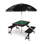 Picnic Table Portable Folding Table w/ Seats & Umbrella - Atlanta Falcons Black Product Image