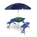 Picnic Table Portable Folding Table w/ Seats & Umbrella - Indianapolis Colts Blue Product Image
