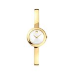 Ladies Museum Bangle Gold-Tone Stainless Steel Watch White Dial Product Image