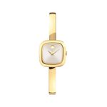 Ladies Museum Bangle Square Gold-Tone Stainless Steel Watch Champagne Dial Product Image