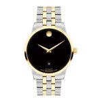 Mens Museum Classic Automatic Two-Tone Stainless Steel Watch Black Dial Product Image