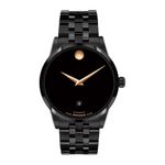 Mens Museum Classic Automatic Black IP Stainless Steel Watch Black Dial Product Image