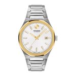 Mens Centurion Automatic Two-Tone Stainless Steel Watch White Dial Product Image