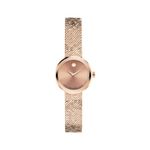 Ladies Velura Mini Rose Gold-Tone Stainless Steel Milanese Watch Rose Gold Dial Product Image