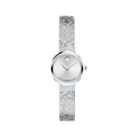 Ladies Velura Mini Silver-Tone Stainless Steel Milanese Watch Silver Dial Product Image