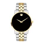 Mens Museum Classic Two-Tone Stainless Steel Watch Black Dial Product Image